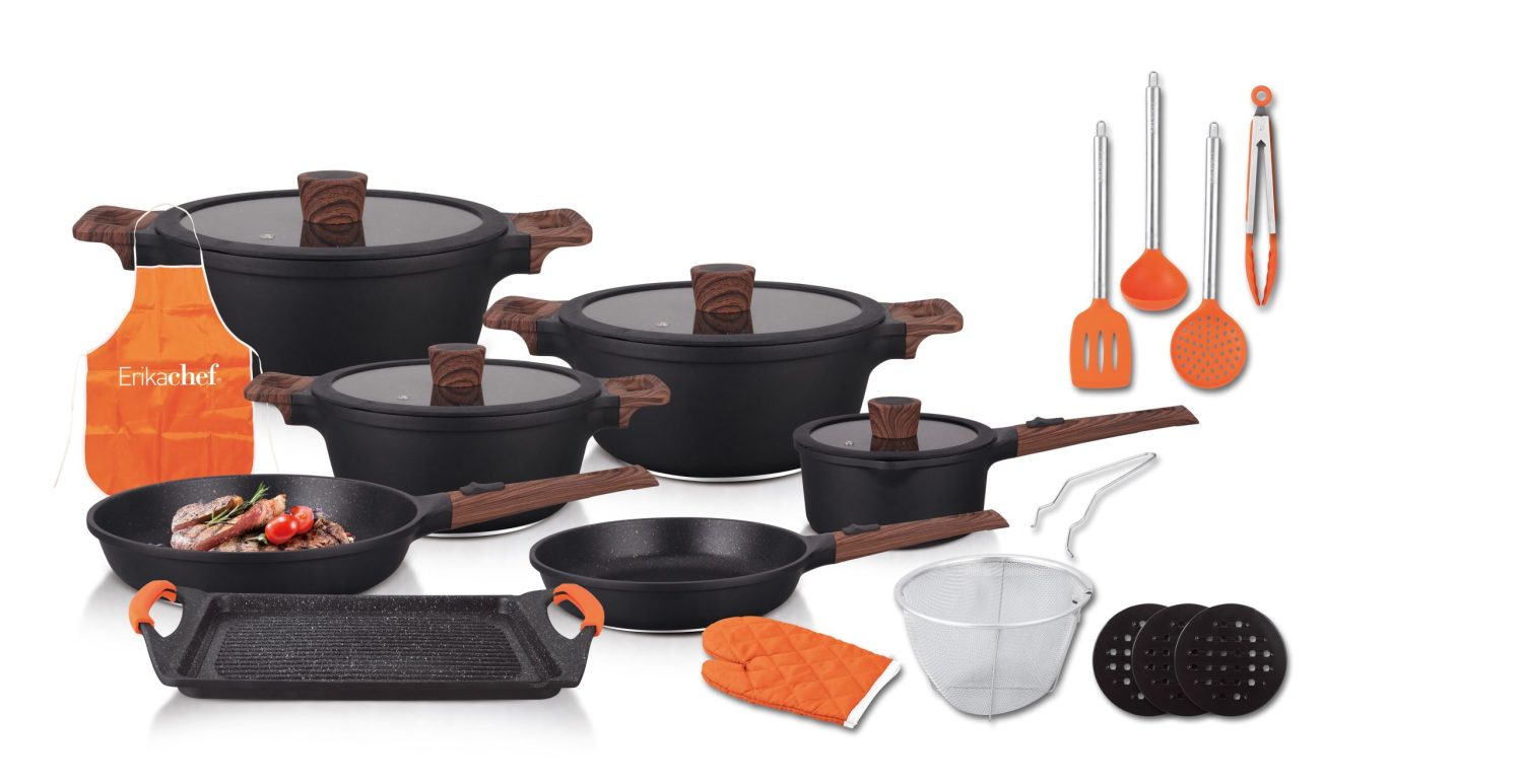 Batería de cocina de 27 piezas